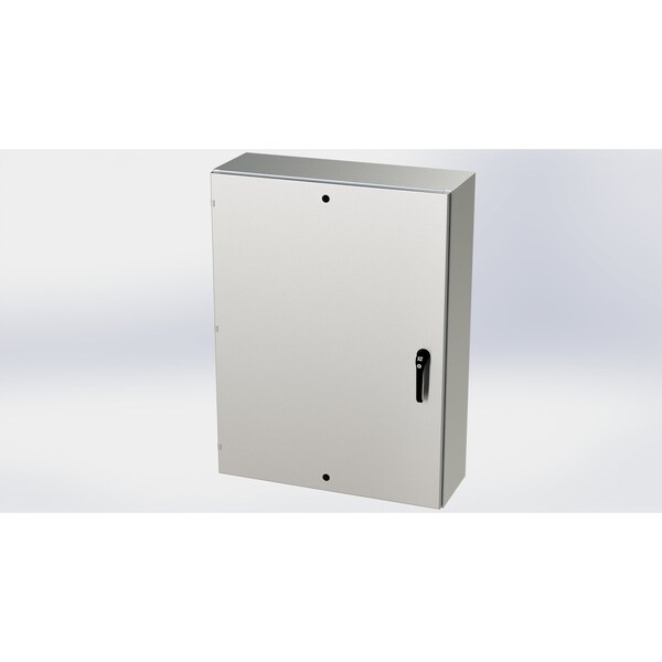 3 Point Latch with Padlock Handle Electrical Enclosures, 48 in H, 12 in D, 36 in W